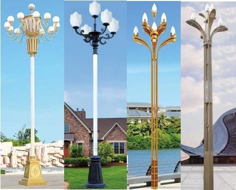 White LED light Street Lights Outdoor Column Post Lights 80W-240W 160lm/W 6500K Working environment temperature -20℃~+50